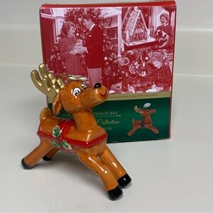 Coleen Christian Burke First Ladies Collection Fitz & Floyd Reindeer Ornament